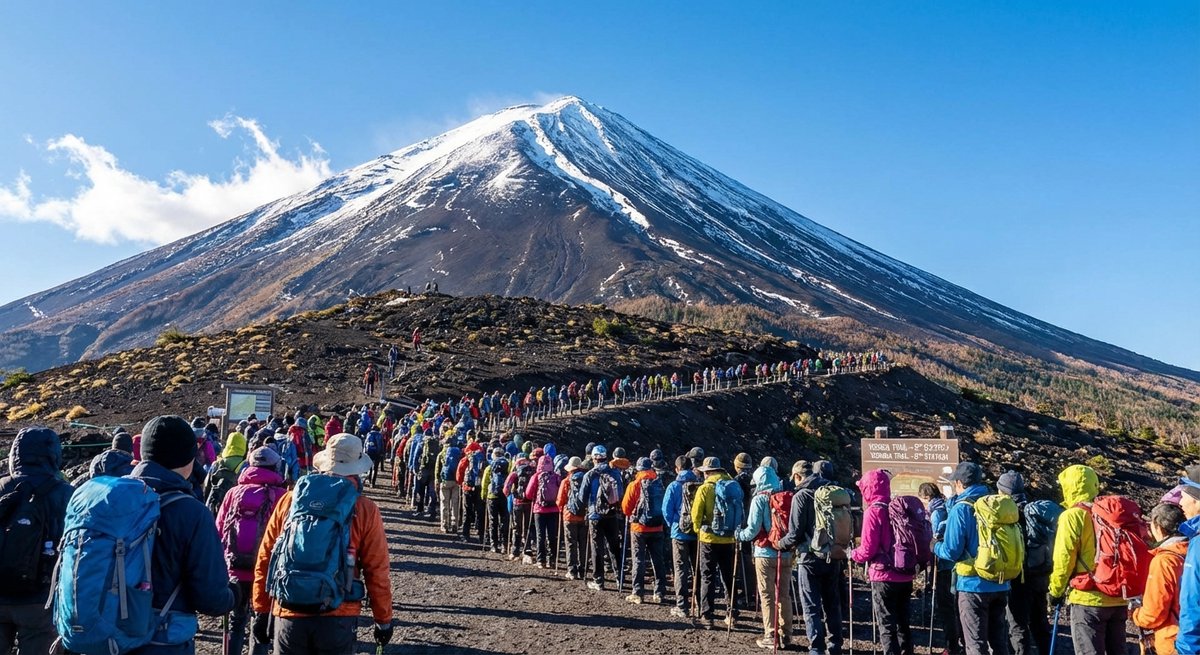 Mount Fuji Besteigen im August