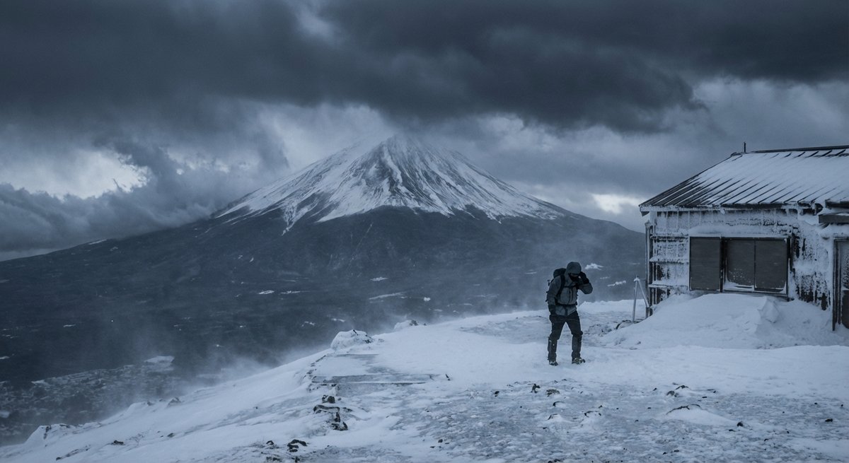 Mount Fuji Besteigen im Dezember
